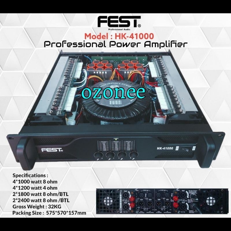 Power Fest HK 41000 HK41000 Original 4 Channel