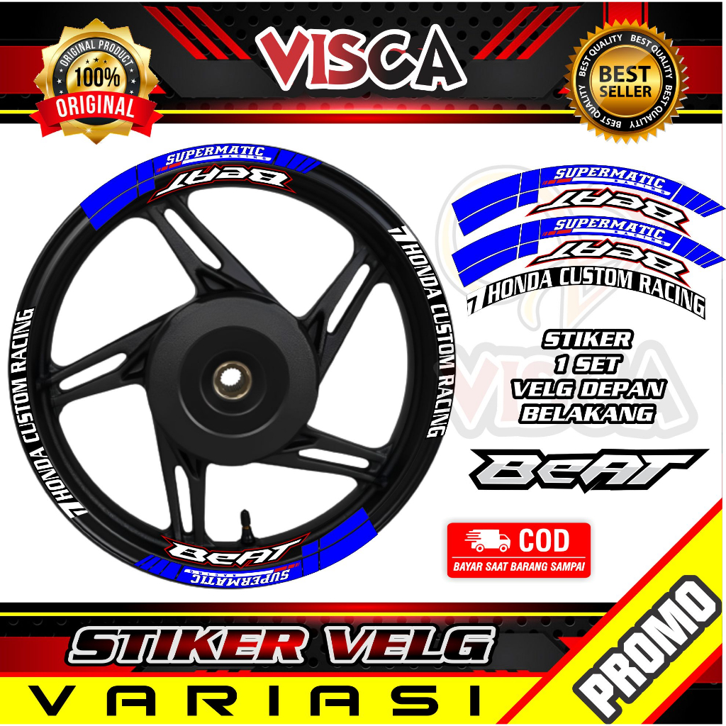 Stiker Velg List Velg Motor Stiker Velk Beat Ring 14 Beat