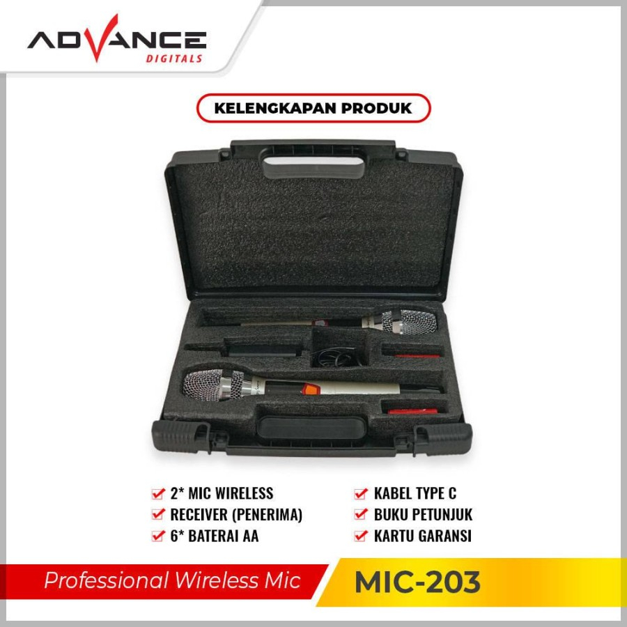 ADVANCE - Double Mic Wireless (MIC-203)