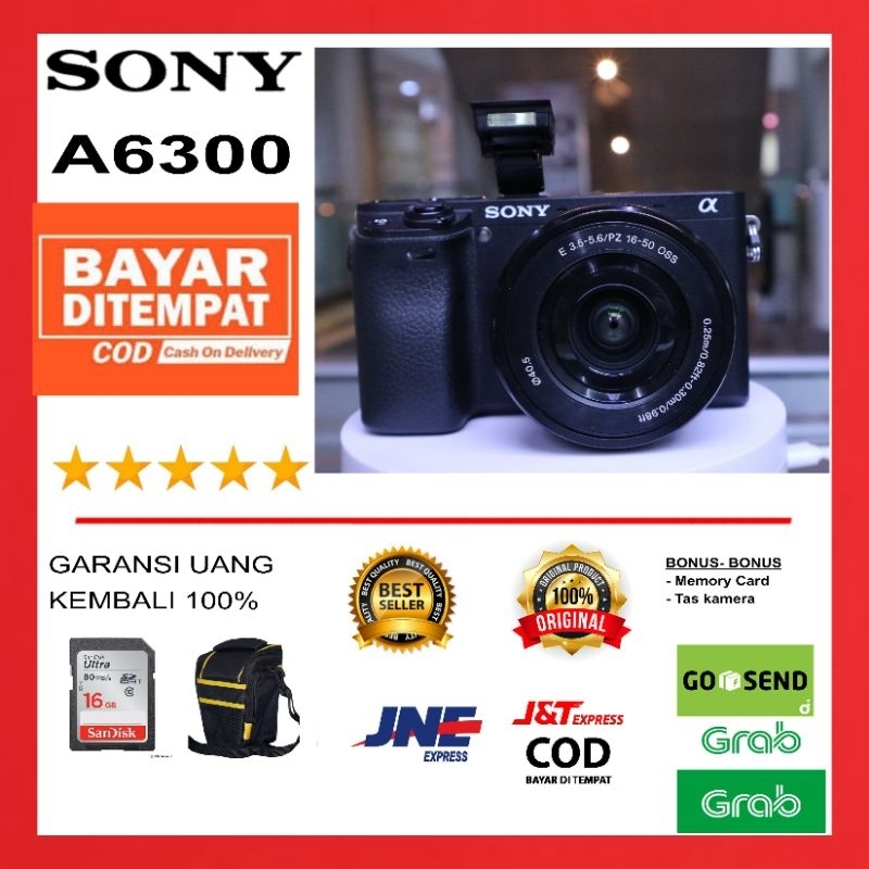 Kamera Sony A6300 kit 16-50mm / SONY A6300 KAMERA 4K
