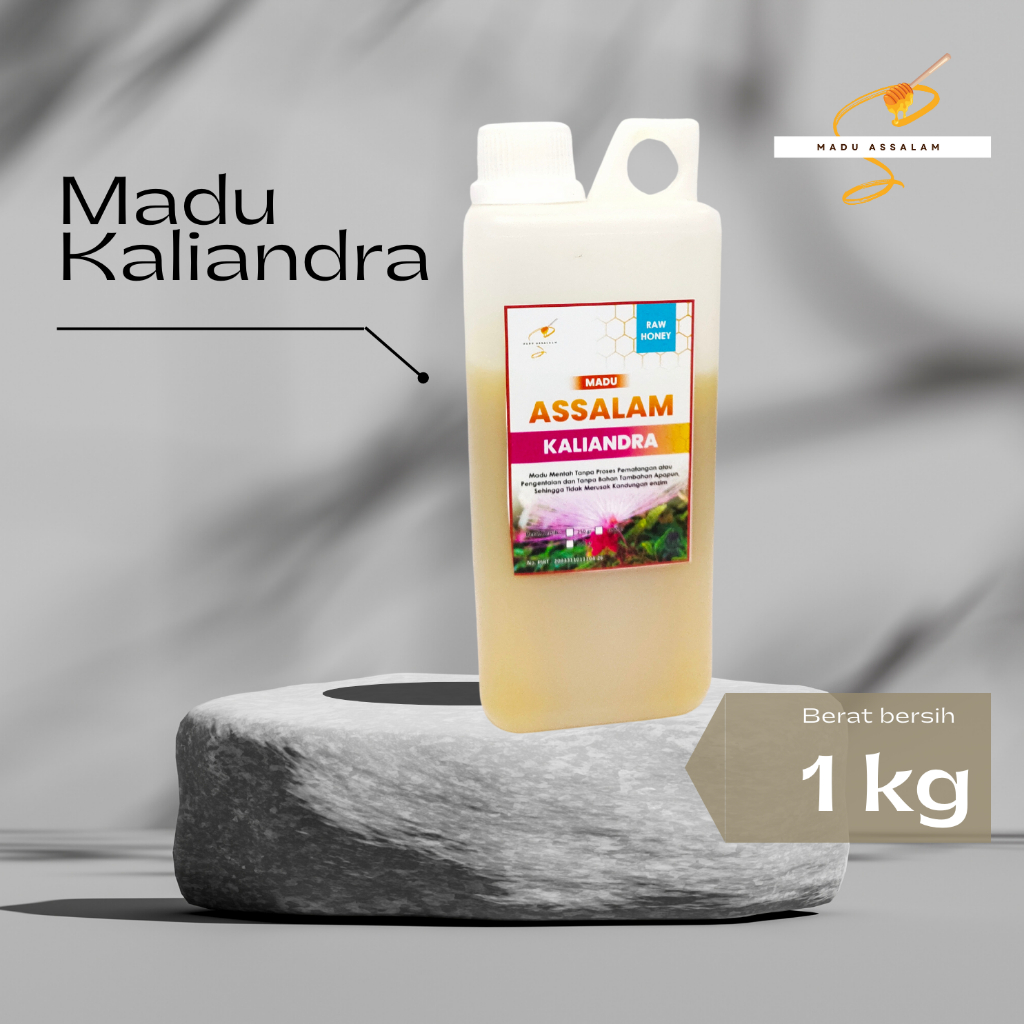 

Madu KALIANDRA 1 Kg Raw Honey Syrup Herbal Madu Organik Tanpa Campuran dan Pengolahan Murni Madu Nektar Bunga Kaliandra