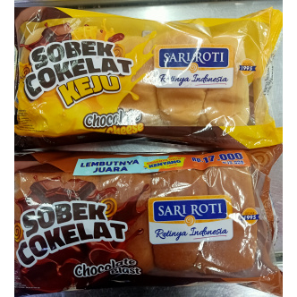 

sari roti roti sobek keju dan coklat