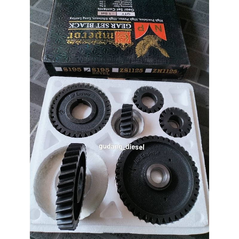 S195 - S1115/ZH1115 Gear Set Bevel/Gigi Miring NP Emperor