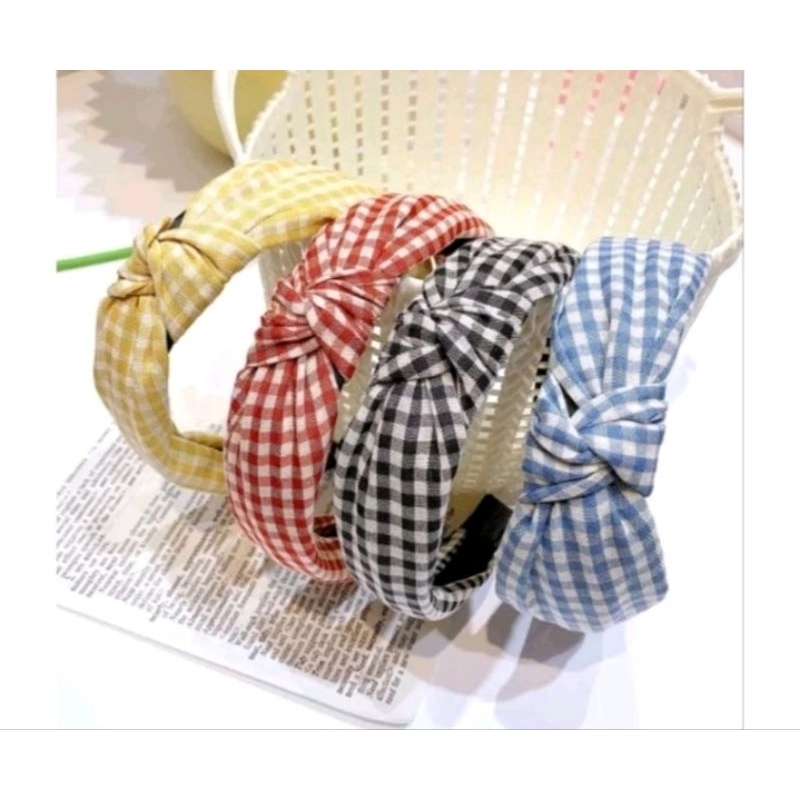 Bando Korea Motif Kotak-kotak Kekinian Viral