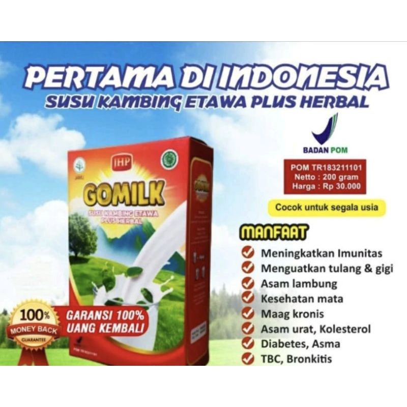 

[ PAKET RESELLER ] GOMILK susu Etawa plus Herbal