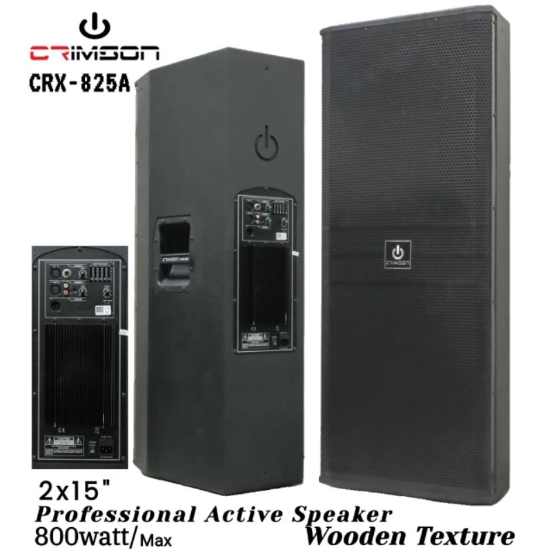 Speaker Aktif Box Kayu 15 inch CRX 825 2 x 15 inch CRIMSON 1 UNIT