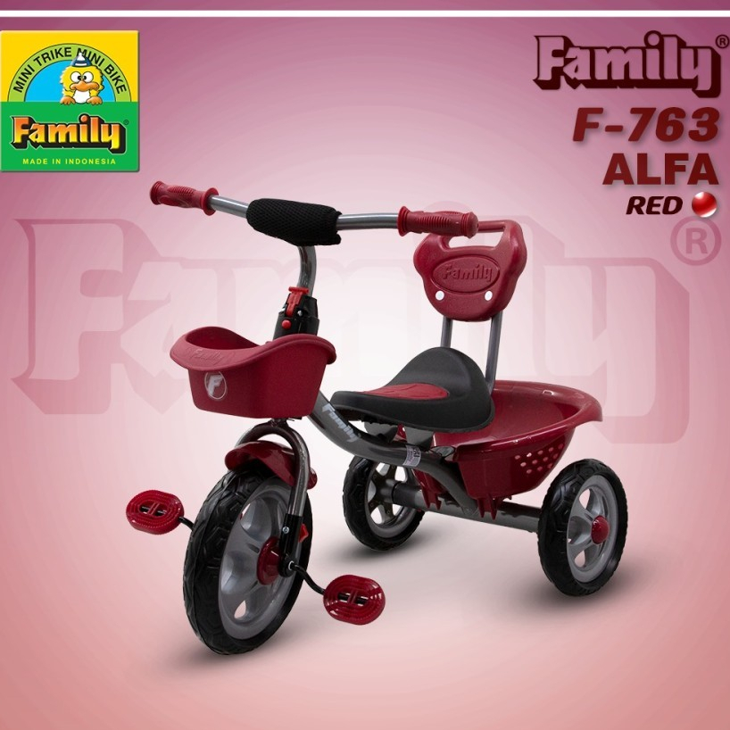 Sepeda anak Family F 763 ALFA // Sepeda roda tiga anak family ALFA f 763