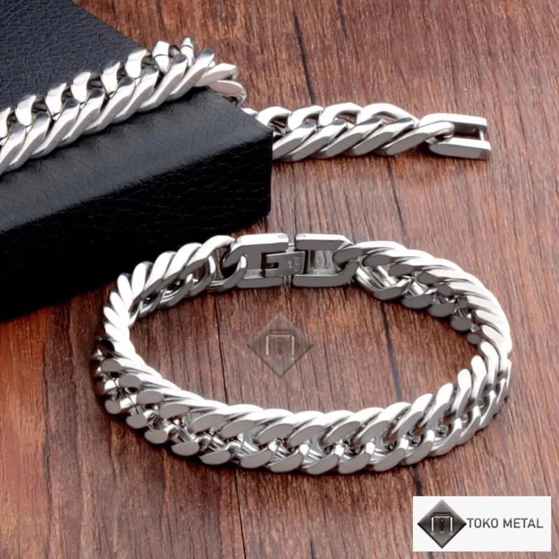 Gelang Rantai Pria Stainles Steel 316L