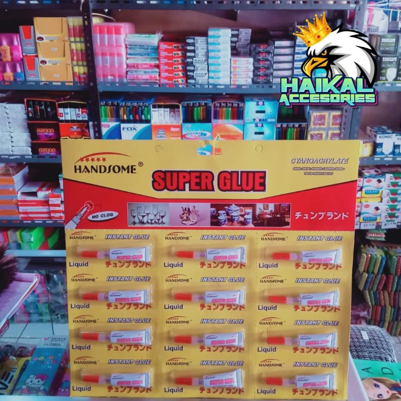 

Lem Super Glue Handsome Isi 12pcs