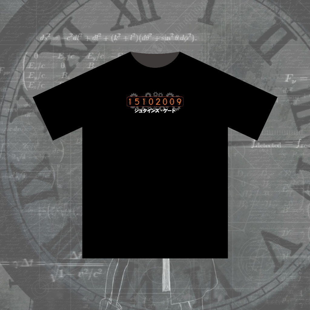 Kaos Steins;Gate SIMPLE Cotton Combed 30s