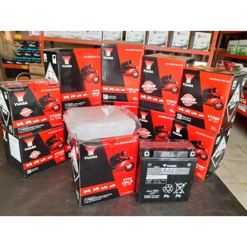 TOP BRAND YUASA YT7C/GM5Z - 5 AH AKI MOTOR JUPITER Z/MX 135, MIO SERIES (2007 – 2011), VEGA STDR/R/R