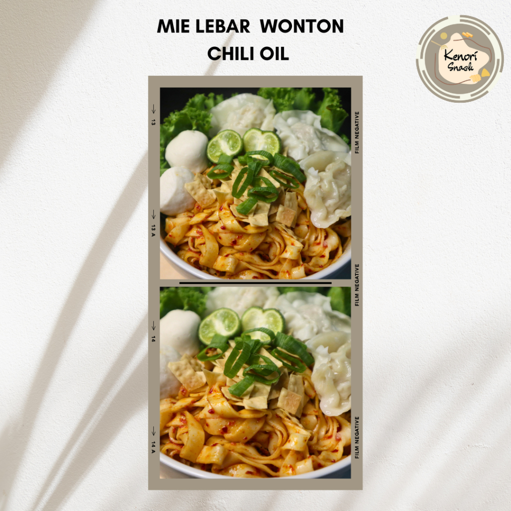 

Mie Lebar Wonton Chilii Oil