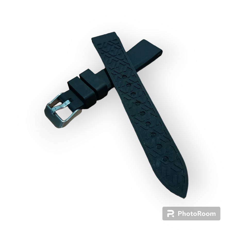 strap jam tangan tali jam tangan karet polos 18 MM tali karet jam tangan murah