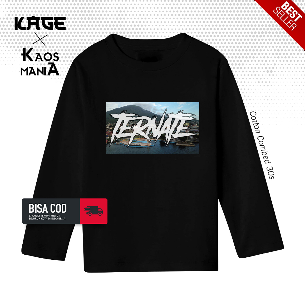 Kaos Atasan TERNATE Tangan Panjang - Kaos Khas Ternate BERGAYA STORE