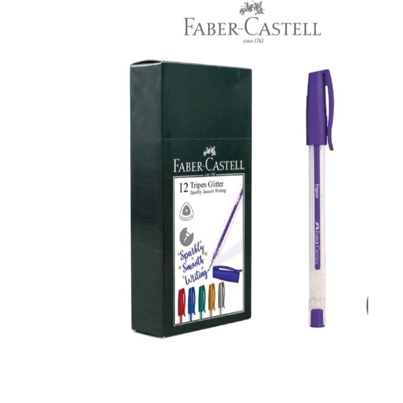 

Pulpen Gel Gliter Ungu Faber Castell 547337 Tripen ( Satuan )