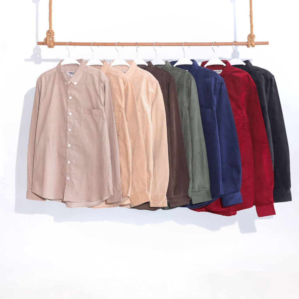 Tubico Kemeja Corduroy - Kemeja Corduroy Lengan Panjang - Kemeja Corduroy 7 Colors