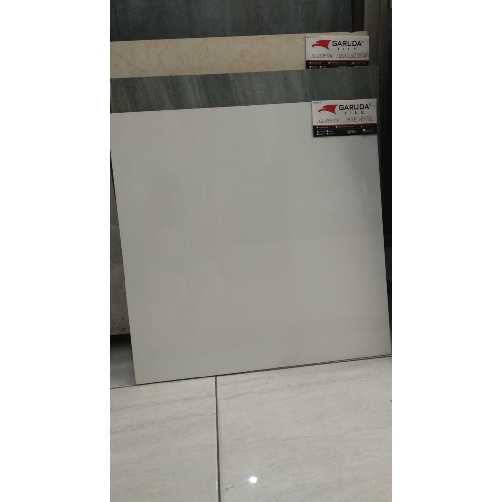 Granit Garuda Pure White 60x60 Putih Polos Khusus Pengiriman D.I Yogyakarta