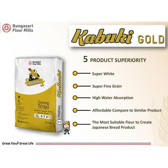 

KABUKI GOLD 25 KG TEPUNG TERIGU - TEPUNG TERIGU - KHUSUS GOJEK&GRAB
