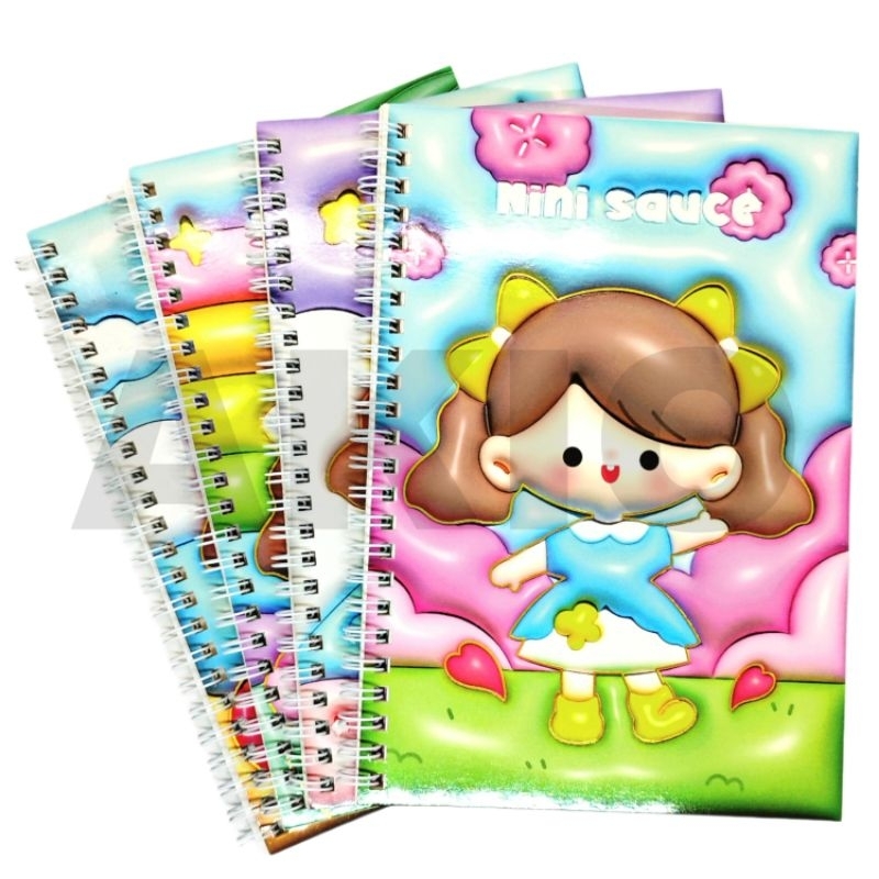 

Notebook Aesthetic A5 Lucu Besar Hardcover Spiral Karakter CUTE GIRL NINI SAUCE 45 Lembar Diary Murah 2121-59