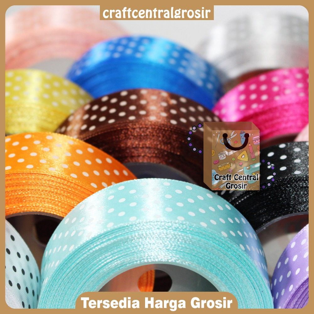 

PIta Satin Polkadot Per Roll 1 inch (2,5 cm)