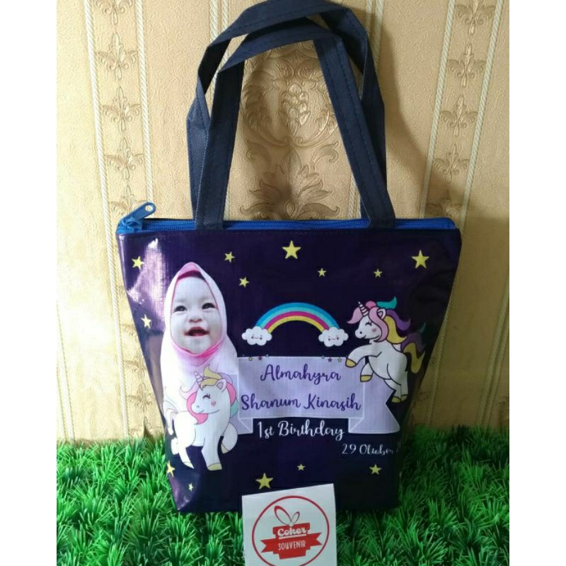 Bingkisan snack ultah unicorn Tas Ultah Tas Ulang Tahun