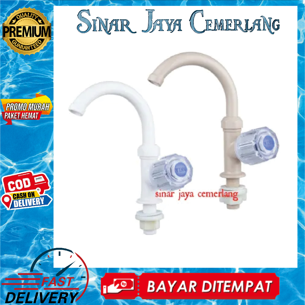 Kran Wastafel Tanam Vino - Kran Cuci Tangan PVC