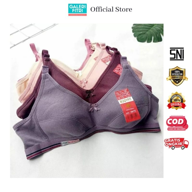 Bra Sport Bodyfit - BH Sport Bodyfit - Bra Sport Tanpa Busa dan Kawat - Bra Murah - BH Murah - Bra K