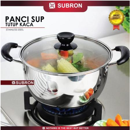 PANCI SAYUR / MULTI-PURPOSE STOCK POT STAINLESS STEEL SUBRON