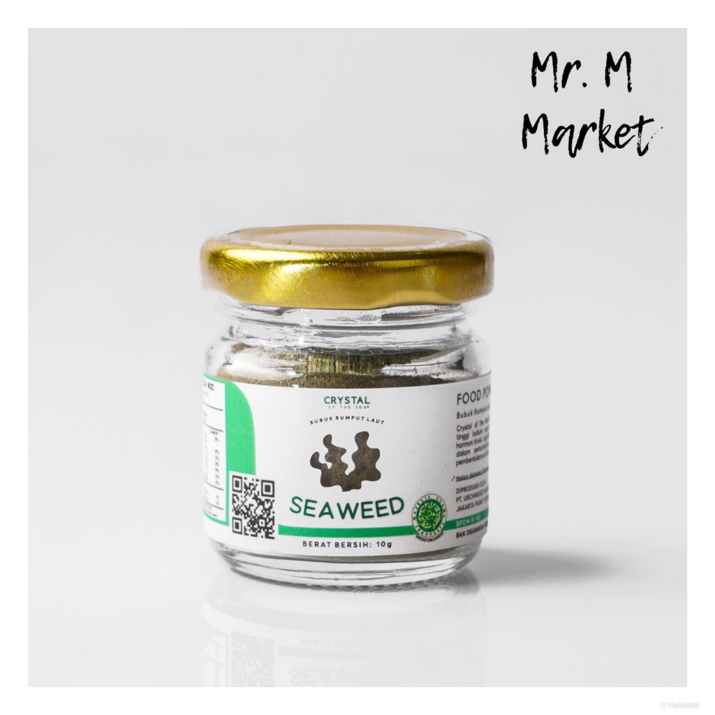 

Seaweed Powder 10g Crystal of The Sea / Bubuk Rumput Laut / Bubuk Nori - Bumbu Kaldu MPASI NON MSG