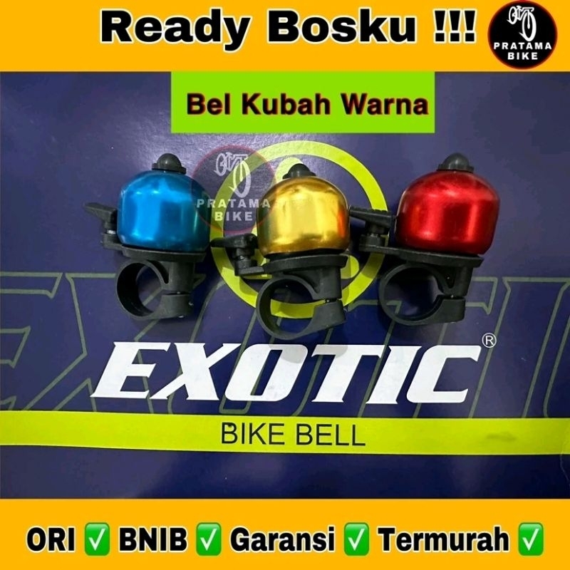 Bel Sepeda Ting Model Masjid Bel Kubah Exotic Warna Murah Berkualitas