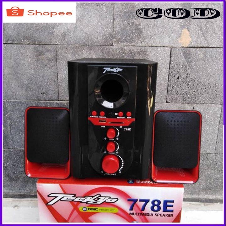Speaker Aktif GMC Teckyo 778E Bluetooth Subwoofer Bass Garansi Resmi