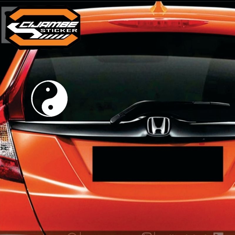 Sticker cuting logo yin yang