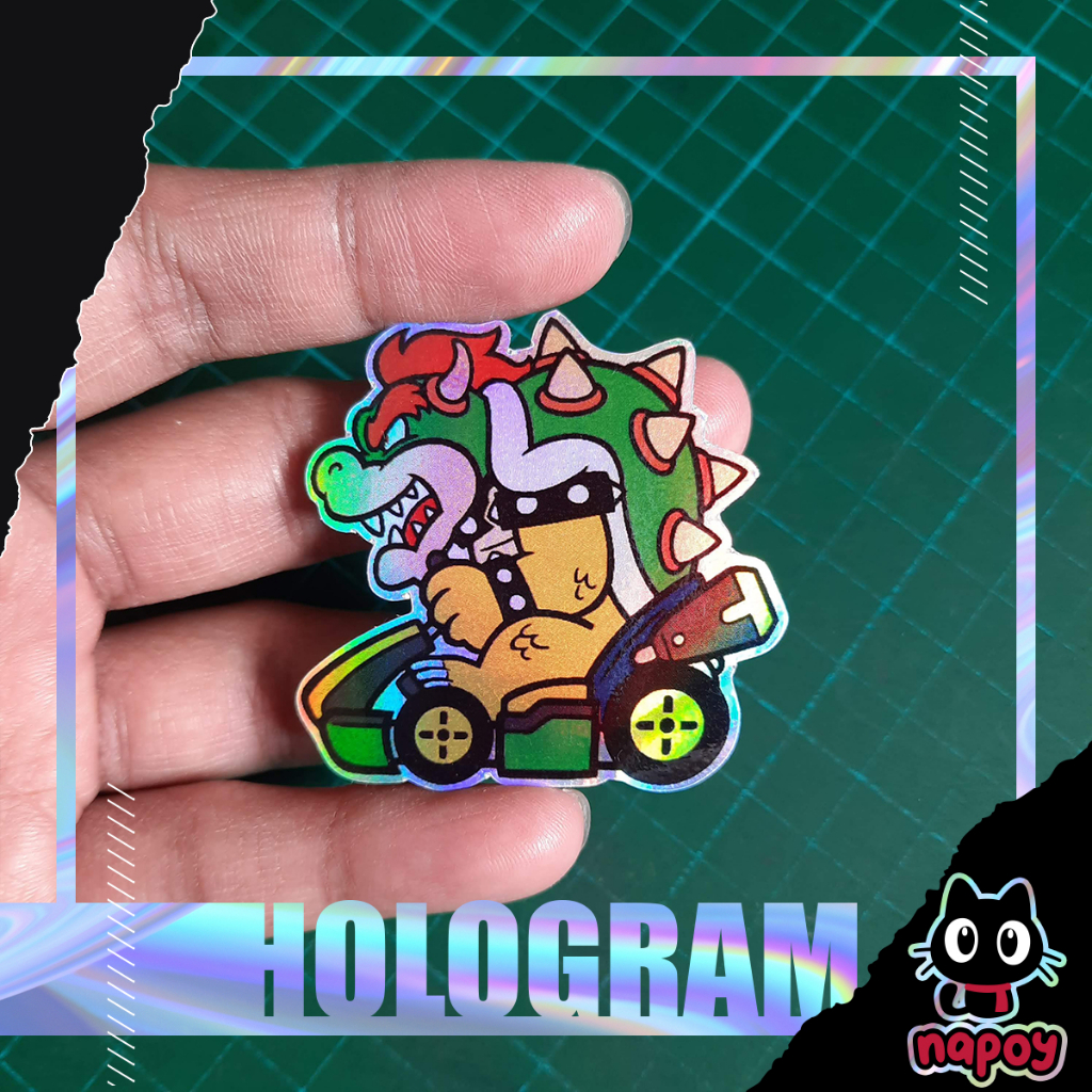 

Stiker Hologram Game Mario Kart Bowser Car