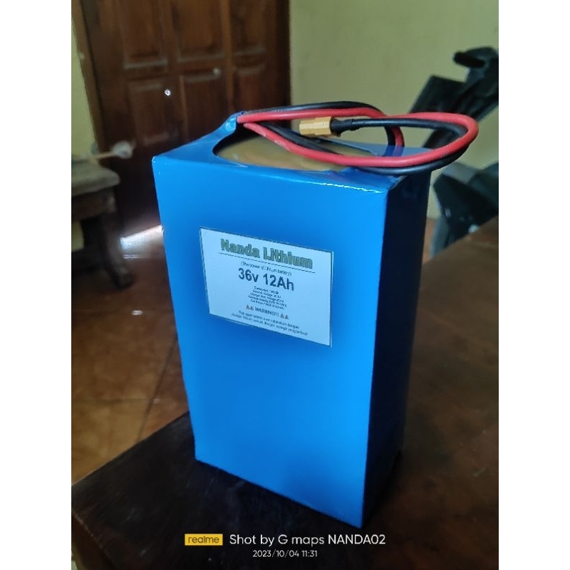 baterai lhitium 36 volt 10Ah/12Ah sepeda listrik/ motor listrik