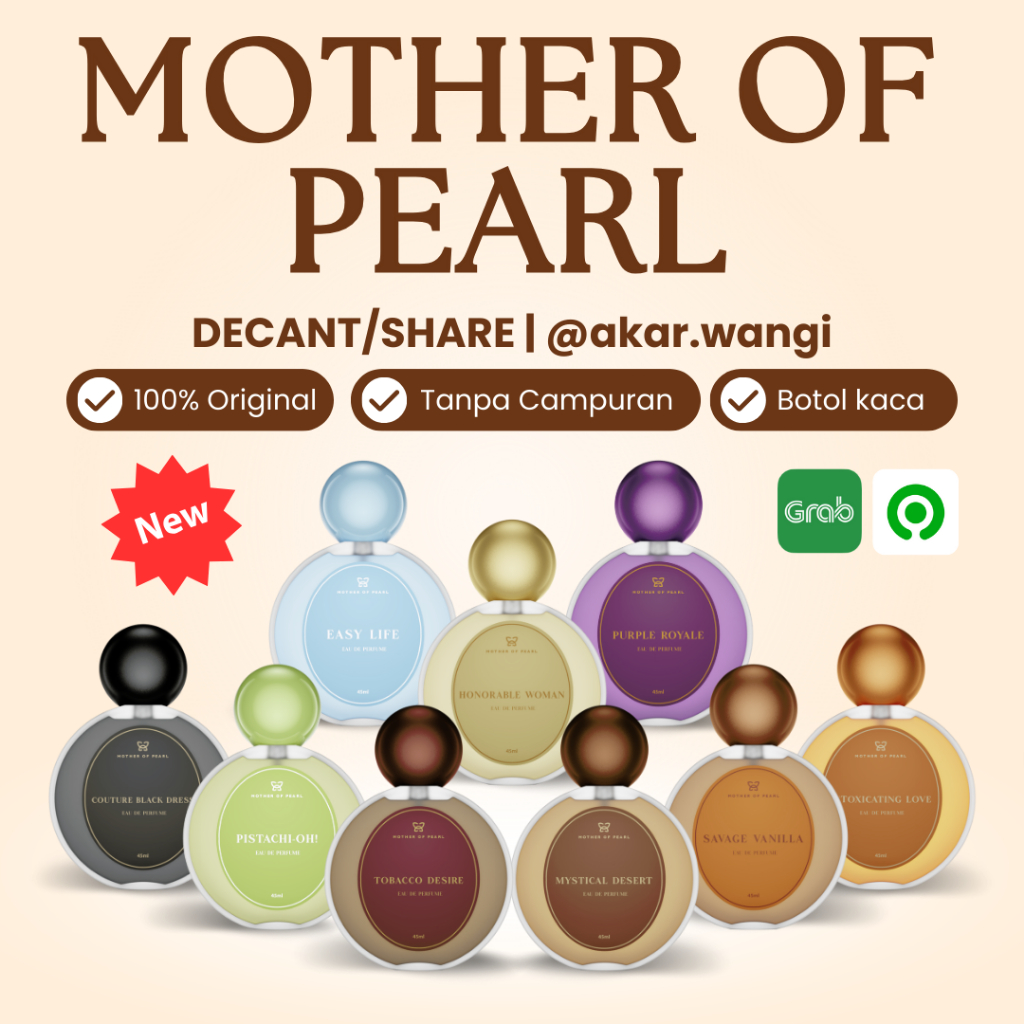 (decant share) MOP Mother of Pearl Perfumery - Savage Vanilla, Tobacco Desire, Butterfly Kiss, Purpl