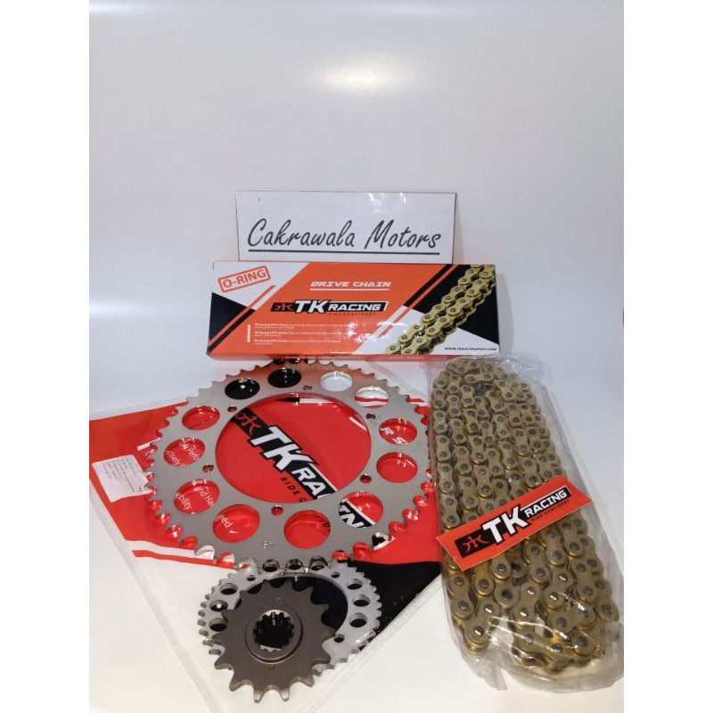 GEAR SET TK RACING KLX 250 / KLX 230 & RANTAI TK O RING 520