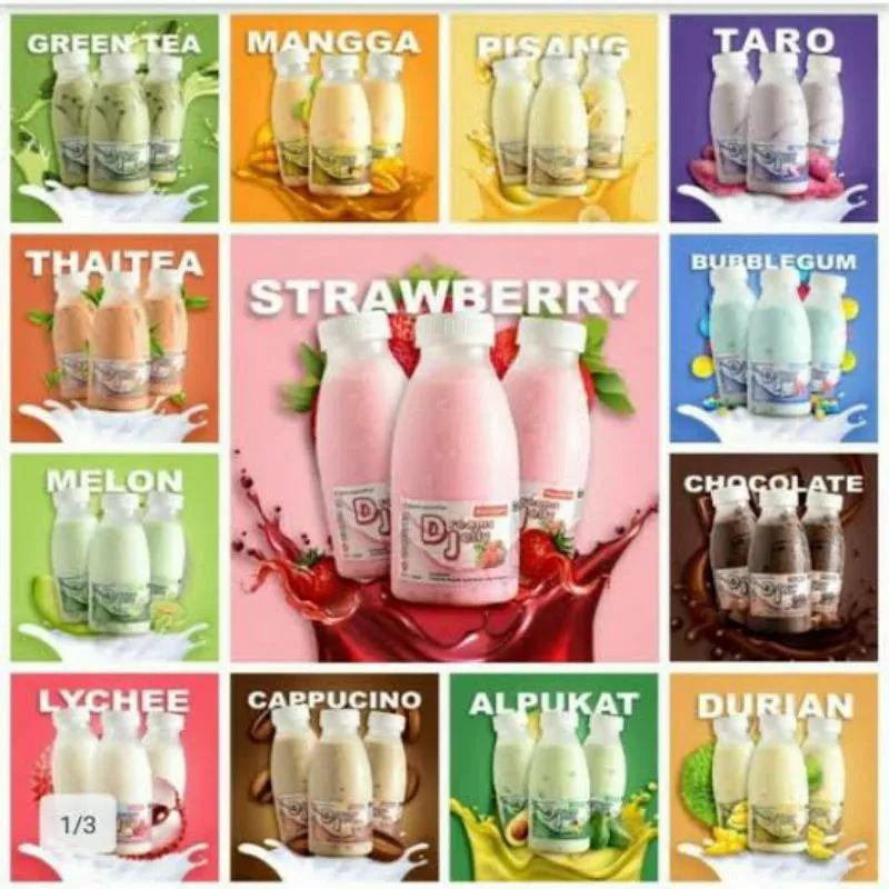 

Minuman sehat susu berisikan jelly //Minuman Jelly.