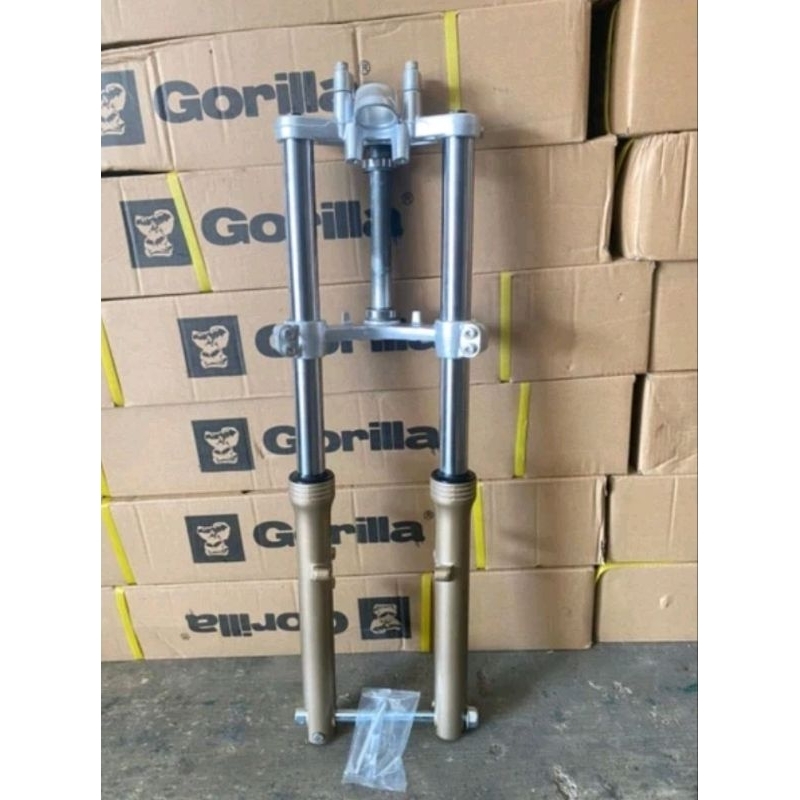 Shock depan skok depan ninja rr r  merk gorilla pnp honda