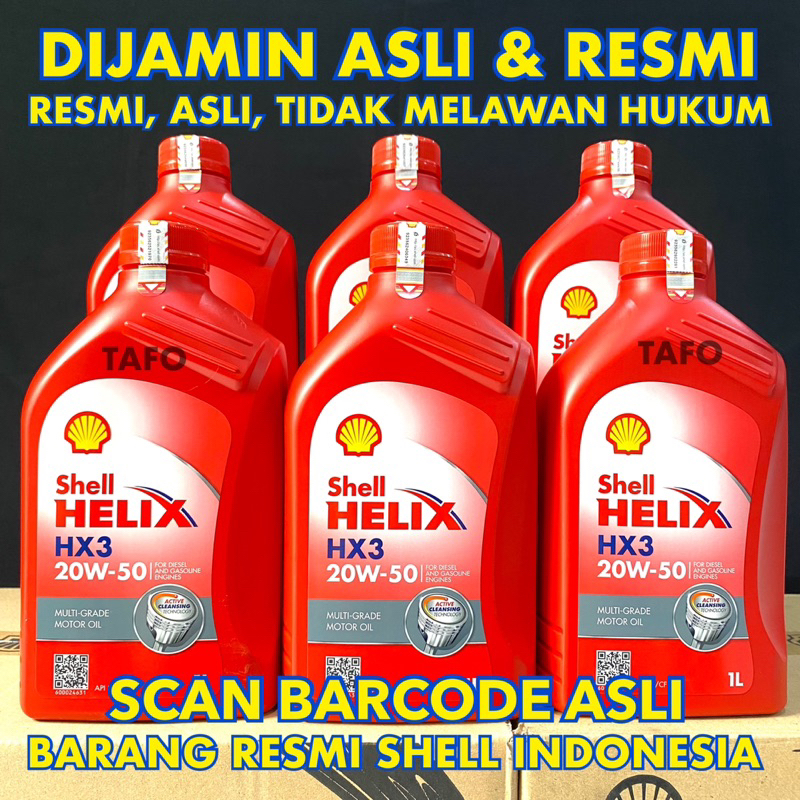 SHELL HX3 20w-50 1 LITER / SHELL HELIX HX3 20w50