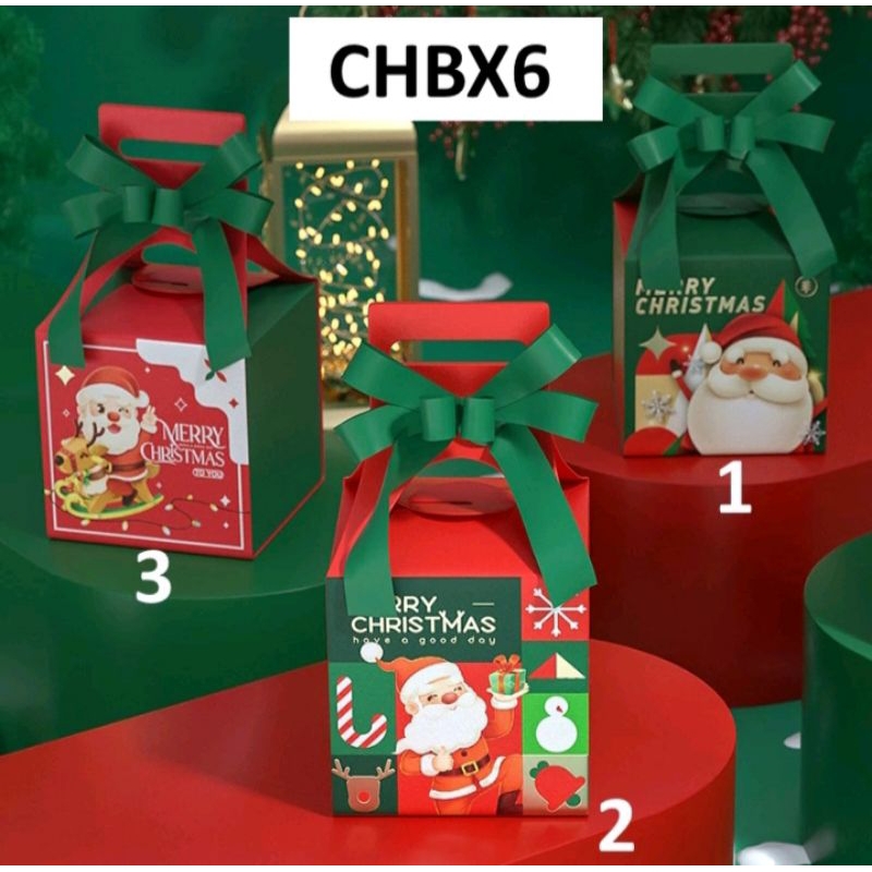 

Goodie bag/Box tas hampers edisi Natal Merry Christmast 1toples 600ml