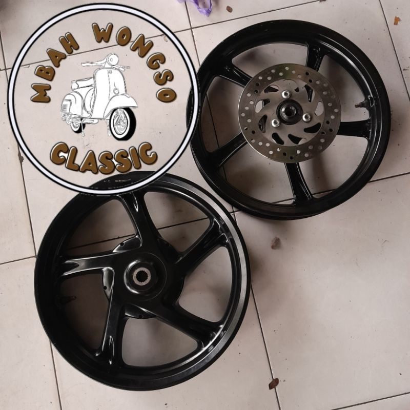 VELG RODA FULLSET YAMAHA GEAR 125 PNP MIO M3 125 SOUL GT 125 ORIGINAL