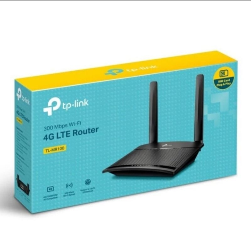 MODEM ROUTER 4G TP LINK TL-MR100 300Mbps ALL OPERATOR TpLink MR100 Tp-Link MR 100