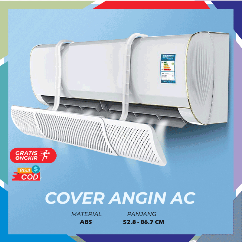 Penghalang AC Reflektor Talang AC Penahan Angin Universal Portable Adjustable | Penghalang Angin Ac 