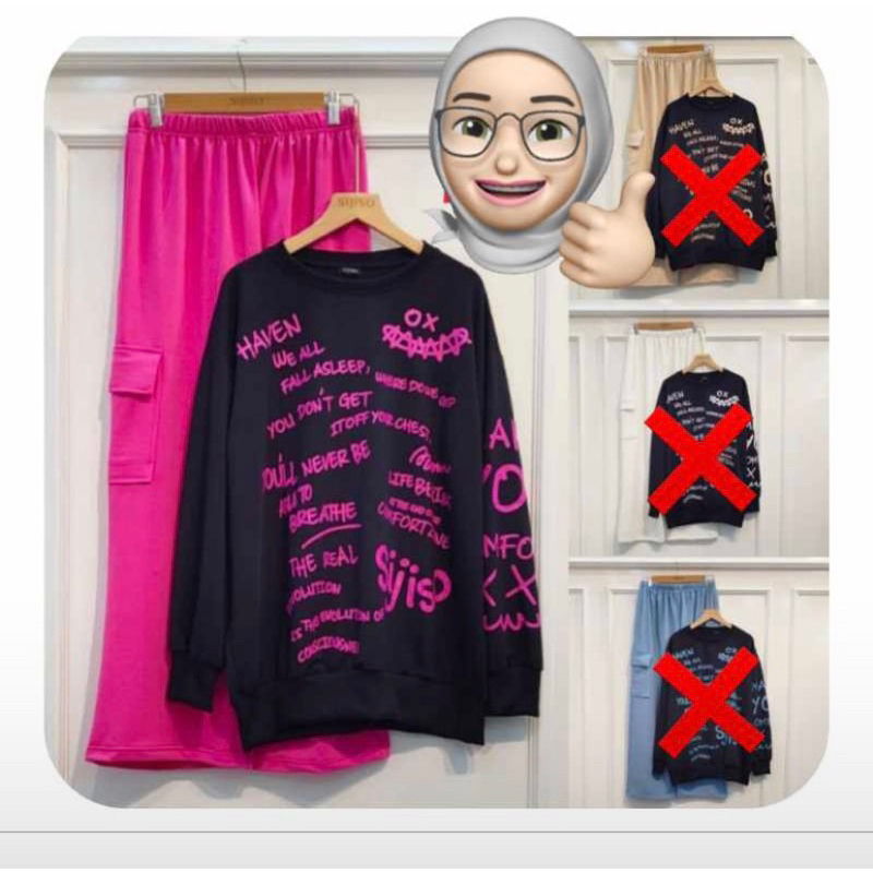 one set kaos import sijisoo / Set cargo sijio / set viral / set sijiso