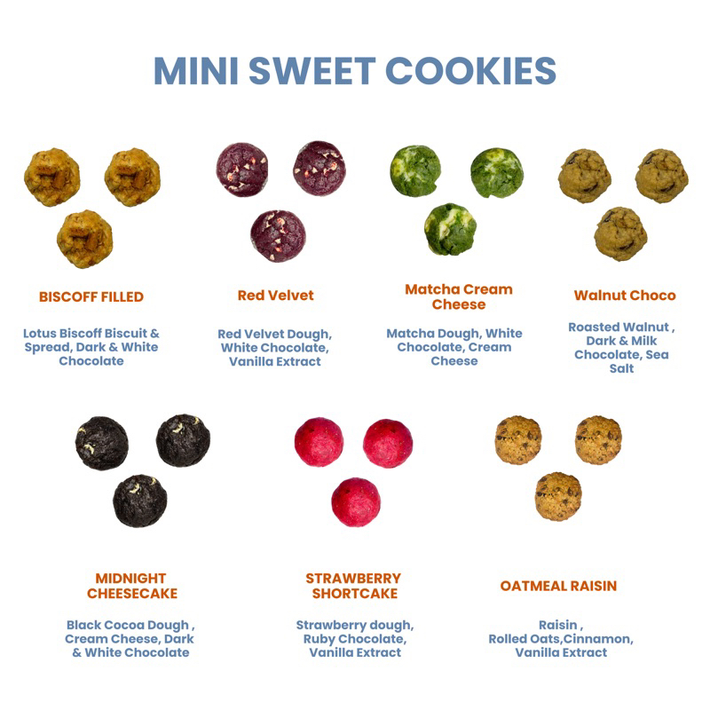 

MINI SOFT COOKIES | Min oder 2 box | mohon baca deskripsi | PREMIUM COOKIES - @more_sugar.co