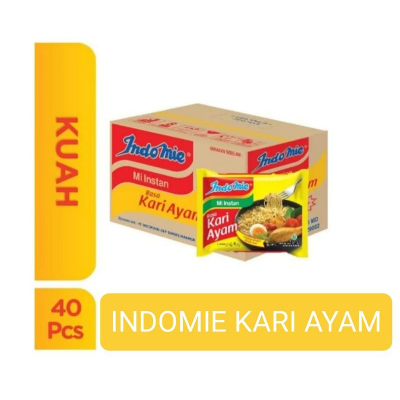 

INDOMIE MI INSTAN KARI AYAM 1 DUS ( ISI 40 PCS )