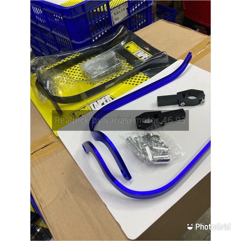 handguard pelindung tangan wr 155 blue black hand guard wr 155 biru hitam