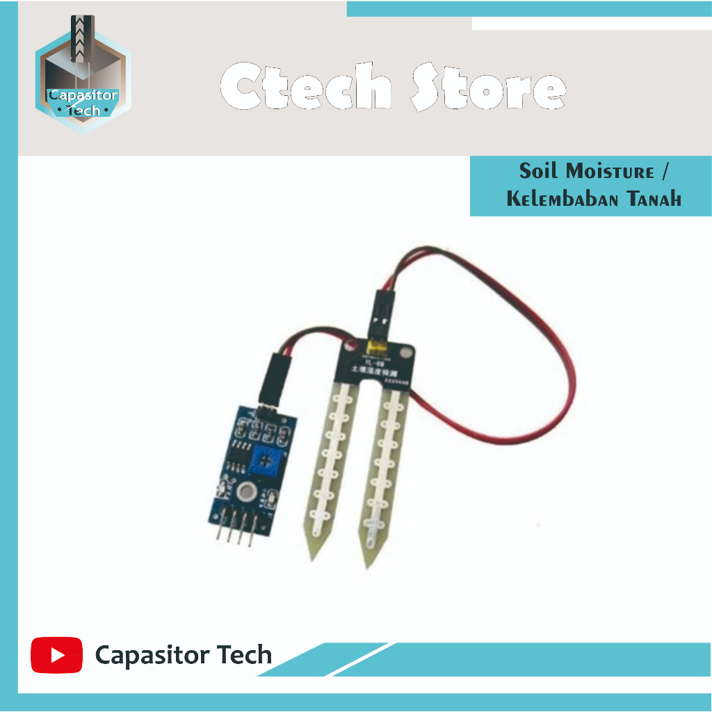 Modul Sensor Kelembaban Tanah Soil Moisture Sensor Humidity Modul