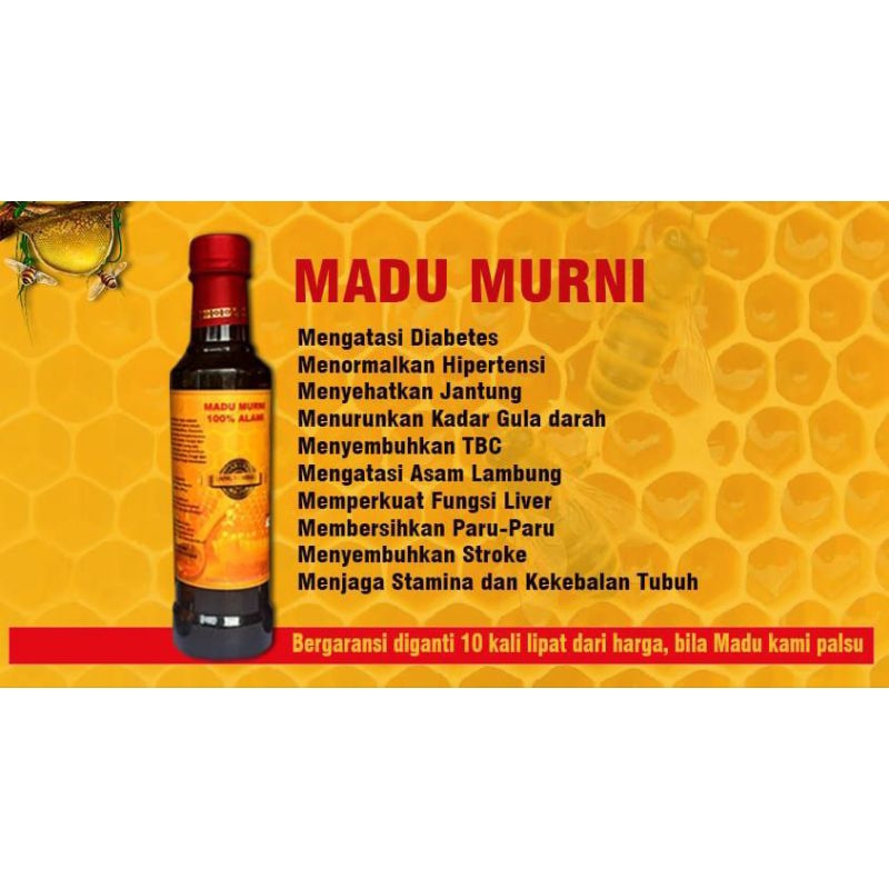 

MADU MURNI BERGARANSI 10 X LIPAT