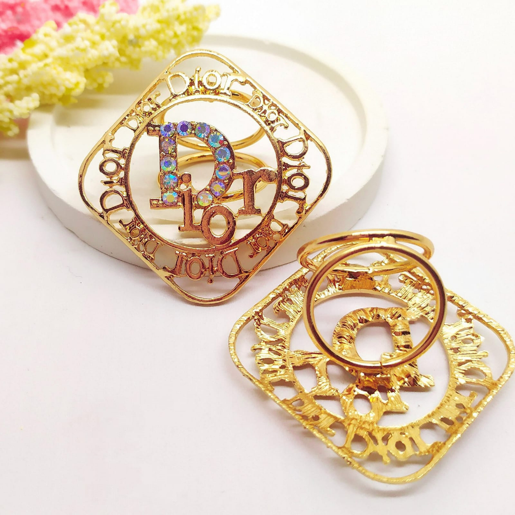 Termurah RING hijab /bros hijab/kolong jilbab/aksesoris hijab-Kotak DR Gold